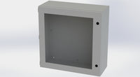 SCE-20208ELJW | NEMA 3R, 12, 4 | ELJ Enclosure w/Viewing Window, 20H x 20W x 8D | Saginaw