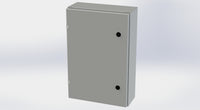 SCE-24EL1606LP+SCE-24P16 | NEMA 4 / 12 / 13 | 24H x 16W x 6D | Subpanel: Solid | Knockouts: No | Keyed: No | Saginaw