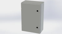 SCE-24EL1608LP+SCE-24P16 | NEMA 4 / 12 / 13 | 24H x 16W x 8D | Subpanel: Solid | Knockouts: No | Keyed: No | Saginaw