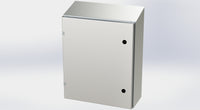 SCE-24EL2008SSST | NEMA 3R, 12, 4, 4X | S.S. EL Sloping Top Enclosure, 24H x 20W x 8D | Saginaw
