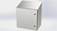 SCE-24EL2416SSST | NEMA 3R, 12, 4, 4X | S.S. EL Sloping Top Enclosure, 24H x 24W x 16D | Saginaw