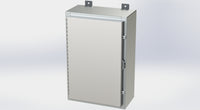 SCE-24H1608SS6LP | NEMA 3R, 12, 4, 4X | Nema 4X LP Enclosure, 24H x 16W x 8D | Saginaw