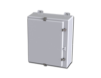 SCE-24H2010QFGLP | NEMA 12, 4, 4X | Fiberglass Enclosure, 27H x 21W x 10D | Saginaw