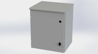 SCE-24R2016LP | NEMA 3R | Type-3R Hinged Cover Enclosure, 24H x 20W x 16D | Saginaw