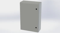SCE-30EL2008LP+SCE-30P20 | NEMA 4 / 12 / 13 | 30H x 20W x 8D | Subpanel: Solid | Knockouts: No | Keyed: No | Saginaw