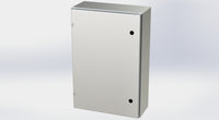 SCE-30EL2008SSLP | NEMA 3R, 12, 4, 4X | S.S. EL Enclosure, 30H x 20W x 8D | Saginaw