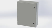 SCE-30EL2408LP+SCE-30P24 | NEMA 4 / 12 / 13 | 30H x 24W x 8D | Subpanel: Solid | Knockouts: No | Keyed: No | Saginaw