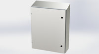 SCE-30EL2408SSST | NEMA 3R, 12, 4, 4X | S.S. EL Sloping Top Enclosure, 30H x 24W x 8D | Saginaw