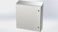 SCE-30EL3008SSST | NEMA 3R, 12, 4, 4X | S.S. EL Sloping Top Enclosure, 30H x 30W x 8D | Saginaw