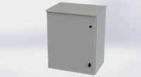 SCE-30R2416LP | NEMA 3R | Type-3R Hinged Cover Enclosure, 30H x 24W x 16D | Saginaw