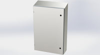 SCE-36EL2408SSST | NEMA 3R, 12, 4, 4X | S.S. EL Sloping Top Enclosure, 36H x 24W x 8D | Saginaw
