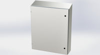 SCE-36EL3008SSST | NEMA 3R, 12, 4, 4X | S.S. EL Sloping Top Enclosure, 36H x 30W x 8D | Saginaw