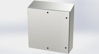 SCE-36EL3612SSST | NEMA 3R, 12, 4, 4X | S.S. EL Sloping Top Enclosure, 36H x 36W x 12D | Saginaw