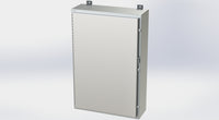 SCE-36H2408SS6LP | NEMA 3R, 12, 4, 4X | Nema 4X LP Enclosure, 36H x 24W x 8D | Saginaw