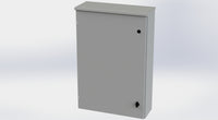 SCE-36R2408LP | NEMA 3R | Type-3R Hinged Cover Enclosure, 36H x 24W x 8D | Saginaw