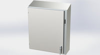 SCE-36XEL3110SSST | NEMA 3R, 12, 4, 4X | S.S. XEL Sloping Top Enclosure, 36H x 31W x 10D | Saginaw