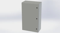 SCE-40EL2412LP+SCE-40P24 | NEMA 4 / 12 / 13 | 40H x 24W x 12D | Subpanel: Solid | Knockouts: No | Keyed: No | Saginaw