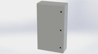 SCE-42EL2410LP+SCE-42P24 | NEMA 4 / 12 / 13 | 42H x 24W x 10D | Subpanel: Solid | Knockouts: No | Keyed: No | Saginaw