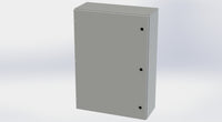 SCE-42EL3012LP+SCE-42P30 | NEMA 4 / 12 / 13 | 42H x 30W x 12D | Subpanel: Solid | Knockouts: No | Keyed: No | Saginaw