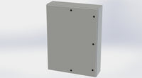 SCE-48EL3610LP+SCE-48P36 | NEMA 4 / 12 / 13 | 48H x 36W x 10D | Subpanel: Solid | Knockouts: No | Keyed: No | Saginaw