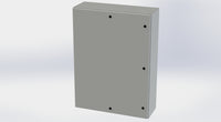 SCE-48EL3612LP+SCE-48P36 | NEMA 4 / 12 / 13 | 48H x 36W x 12D | Subpanel: Solid | Knockouts: No | Keyed: No | Saginaw
