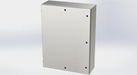 SCE-48EL3612SSLP | NEMA 3R, 12, 4, 4X | S.S. EL Enclosure, 48H x 36W x 12D | Saginaw