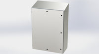 SCE-48EL3616SSST | NEMA 3R, 12, 4, 4X | S.S. EL Sloping Top Enclosure, 48H x 36W x 16D | Saginaw