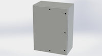 SCE-48EL3620LP+SCE-48P36 | NEMA 4 / 12 / 13 | 48H x 36W x 20D | Subpanel: Solid | Knockouts: No | Keyed: No | Saginaw