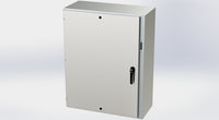 SCE-48XEL3716SSLP | NEMA 3R, 12, 4, 4X | S.S. XEL Enclosure, 48H x 37W x 16D | Saginaw