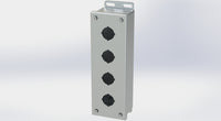 SCE-4PBSS6 | NEMA 12, 4, 4X | S.S. PB Enclosure, 10H x 3W x 3D | Saginaw