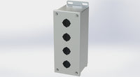 SCE-4PBXSS6 | NEMA 12, 4, 4X | S.S. PBX Enclosure, 10H x 4W x 5D | Saginaw