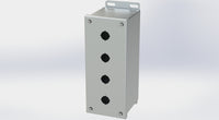 SCE-4PBXSS6I | NEMA 12, 4, 4X | S.S. PBX Enclosure, 10H x 4W x 5D | Saginaw