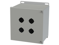 SCE-4SPBH | NEMA 12, 4 | Hinged PB Enclosure, 8H x 8W x 6D | Saginaw