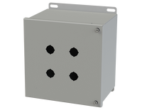 SCE-4SPBHI | NEMA 12, 4 | Hinged PB Enclosure, 8H x 8W x 6D | Saginaw