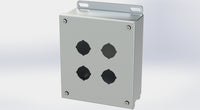 SCE-4SPBSS | NEMA 12, 4, 4X | S.S. PB Enclosure, 7H x 6W x 3D | Saginaw