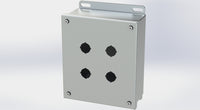 SCE-4SPBSSI | NEMA 12, 4, 4X | S.S. PB Enclosure, 7H x 6W x 3D | Saginaw