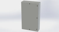 SCE-60EL3612LP+SCE-60P36 | NEMA 4 / 12 / 13 | 60H x 36W x 12D | Subpanel: Solid | Knockouts: No | Keyed: No | Saginaw