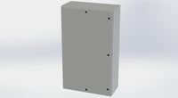 SCE-60EL3616LP+SCE-60P36 | NEMA 4 / 12 / 13 | 60H x 36W x 16D | Subpanel: Solid | Knockouts: No | Keyed: No | Saginaw