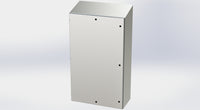 SCE-60EL3616SSST | NEMA 3R, 12, 4, 4X | S.S. EL Sloping Top Enclosure, 60H x 36W x 16D | Saginaw