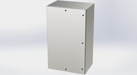 SCE-60EL3624SSLP | NEMA 3R, 12, 4, 4X | S.S. EL Enclosure, 60H x 36W x 24D | Saginaw