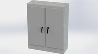 SCE-60EL4818FSD | NEMA 3R, 12, 4 | EL FSD Enclosure, 60H x 48W x 18D | Saginaw