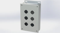 SCE-6PBSS6 | NEMA 12, 4, 4X | S.S. PB Enclosure, 10H x 6W x 3D | Saginaw