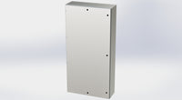 SCE-72EL3612SS6LP | NEMA 3R, 12, 4, 4X | S.S. EL Enclosure, 72H x 36W x 12D | Saginaw