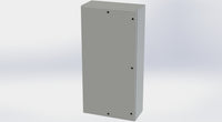 SCE-72EL3616LP+SCE-72P36 | NEMA 4 / 12 / 13 | 72H x 36W x 16D | Subpanel: Solid | Knockouts: No | Keyed: No | Saginaw