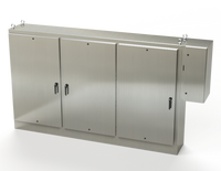 SCE-72XD3EW18SS | NEMA 3R, 12, 4, 4X | S.S. 3DR XD Enclosure, 72H x 118W x 18D | Saginaw