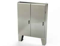 SCE-72XEL6112SS6LP | NEMA 3R, 12, 4, 4X | S.S. 2DR XEL Enclosure, 72H x 61W x 12D | Saginaw