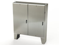 SCE-72XEL7318SS6LP | NEMA 3R, 12, 4, 4X | S.S. 2DR XEL Enclosure, 72H x 73W x 18D | Saginaw