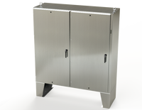 SCE-72XEL7324SS6LP | NEMA 3R, 12, 4, 4X | S.S. 2DR XEL Enclosure, 72H x 73W x 24D | Saginaw