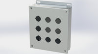 SCE-9PBSS | NEMA 12, 4, 4X | S.S. PB Enclosure, 10H x 9W x 3D | Saginaw