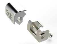 SCE-DHA12SS | 12 ga, Door Hinge Assembly Stainless (2pcs) | Saginaw